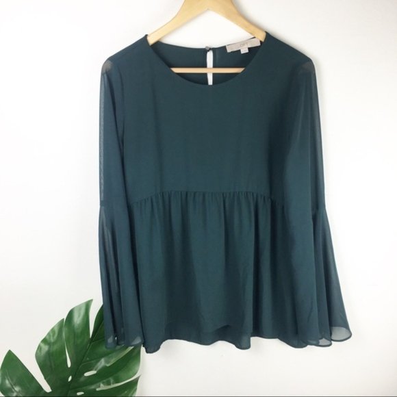 LOFT Tops - Loft Blouse with Bell Sleeves